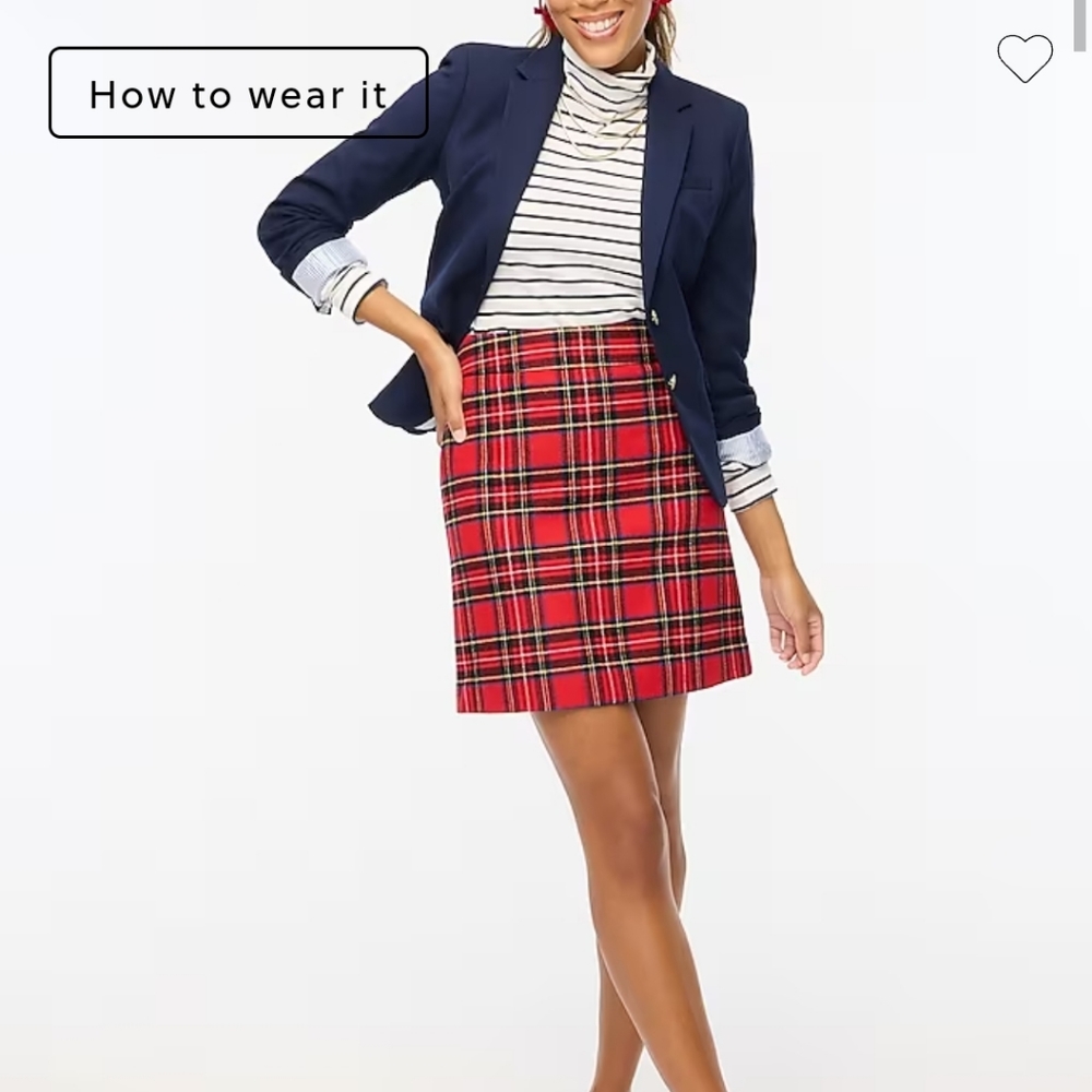 J Crew Plaid Skirt